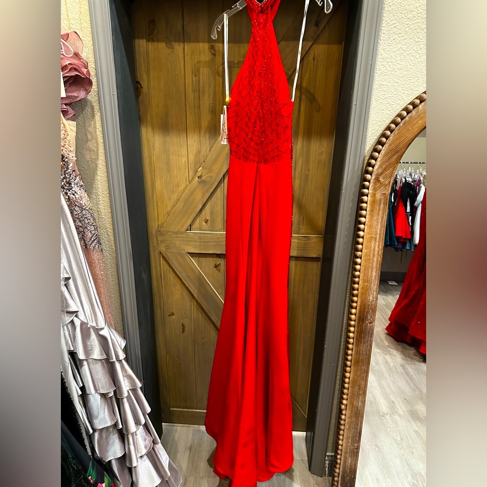 NEW Elizabeth K by GLS Red Prom Dress Size Small